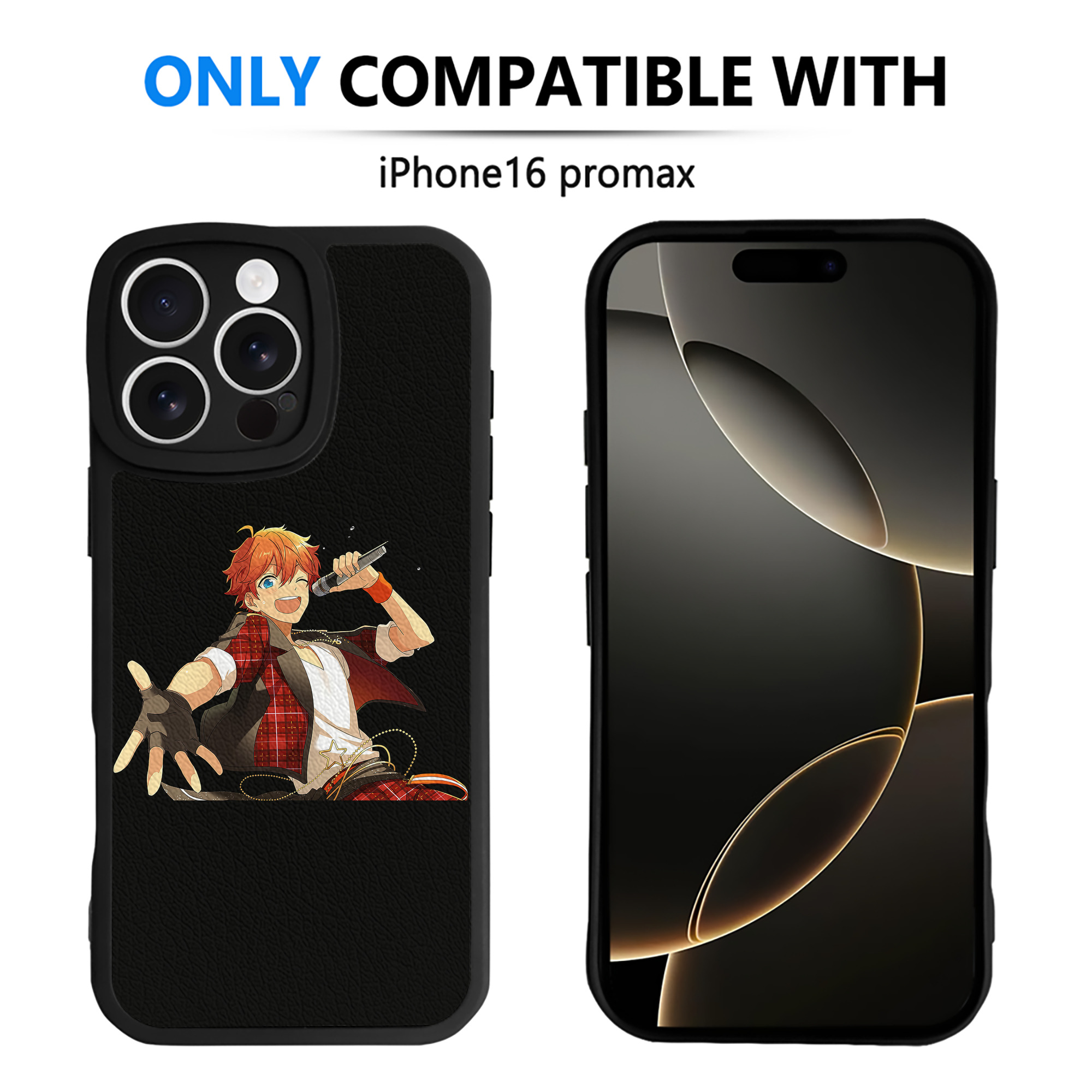 （画像用） あんさんぶるスターズ! Ensemble Stars 【iPhone 16シリーズ対応】シリコンスマホケース（レザー調） 材質：シリコン